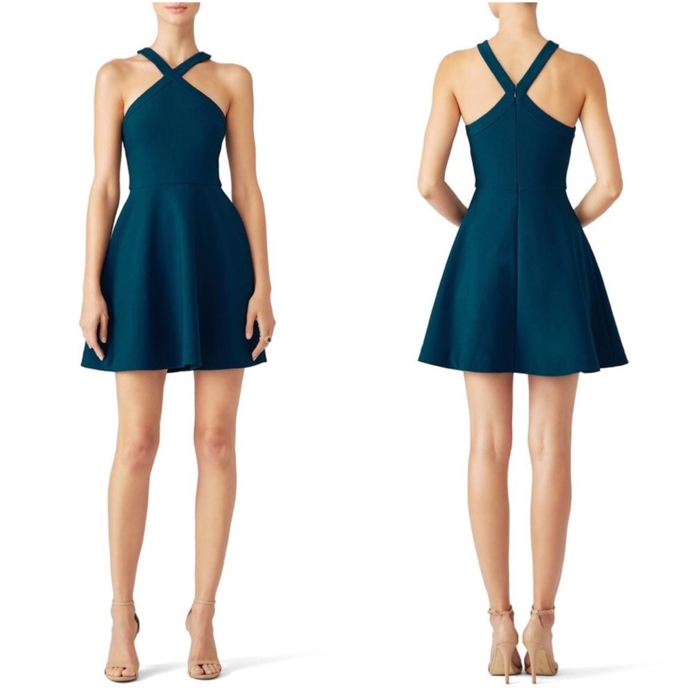 Likely Ashland Halter Sleeveless Fit-and-Flare Dress